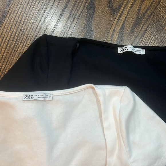 Zara square neck cropped top set - like new! - Picture 2 of 2